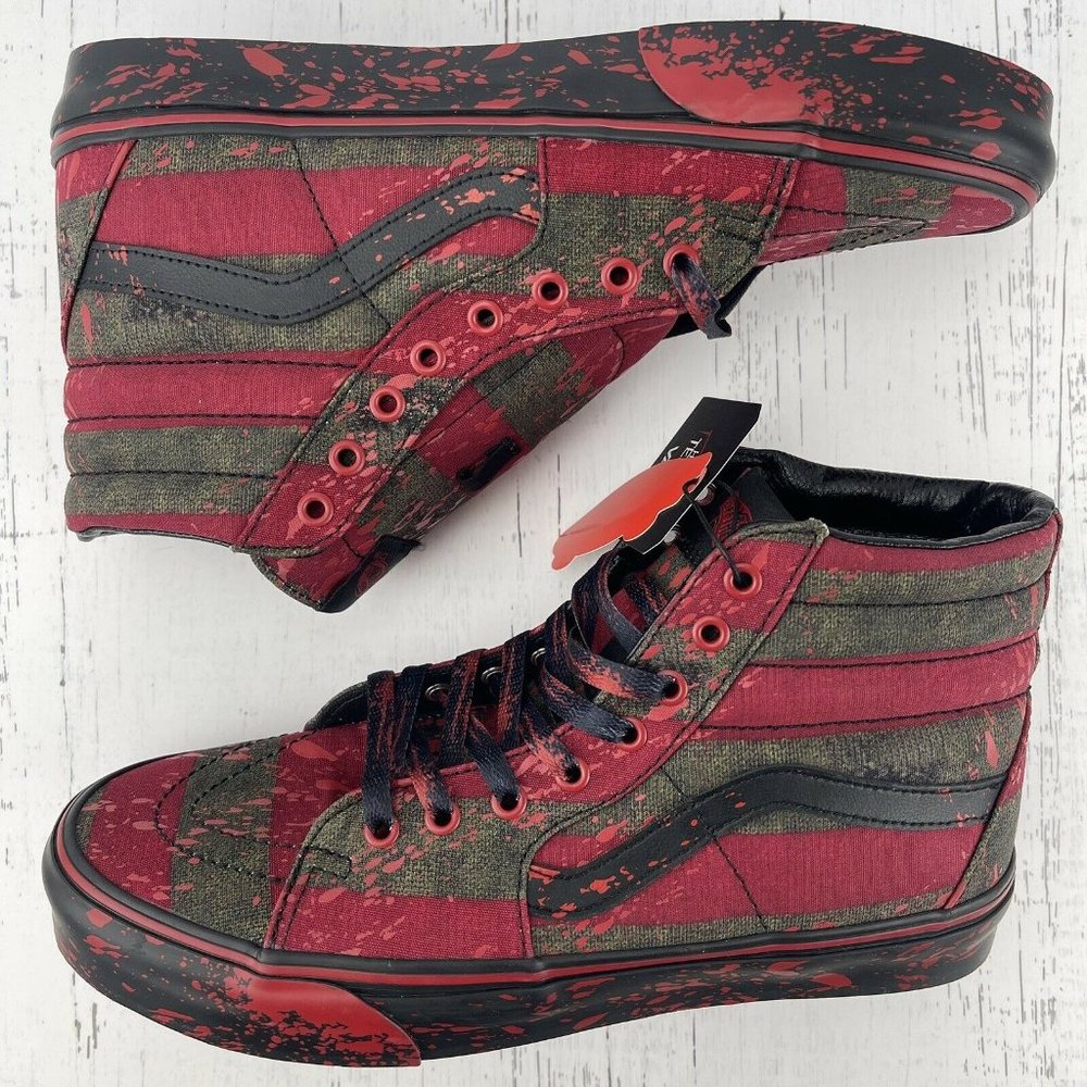 Vans x A Nightmare On Elm Street Size 9.5 US House Of Terror Womens 11 Sk8 Hi - Picture 6 of 12